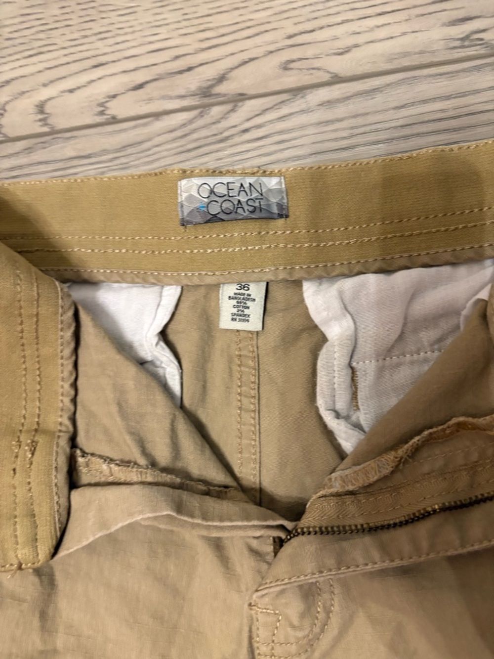 Men's Shorts in Khaki - Picture 2 of 3